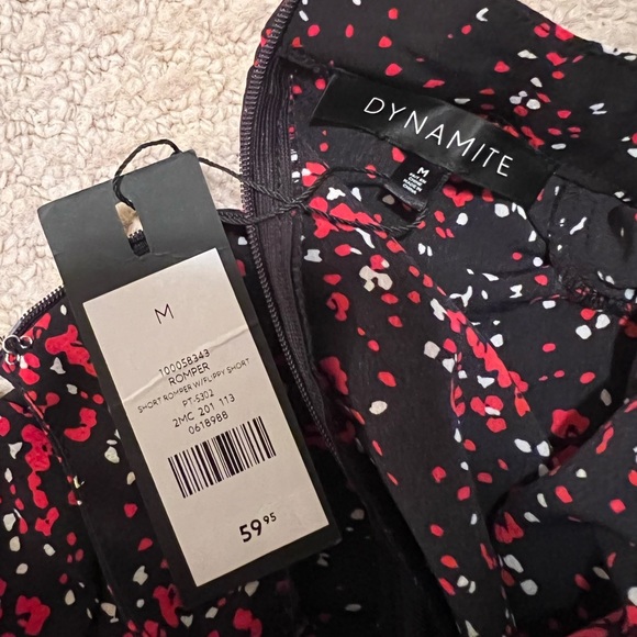 Dynamite Printed Belt Romper - Picture 6 of 6